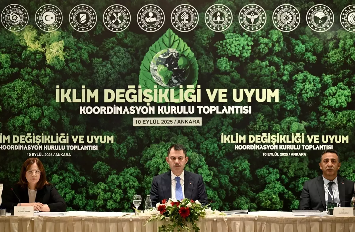 Bakan Kurum, İklim Değişikliği ve Uyum Koordinasyon Kurulu toplantısında konuştu Açıklaması