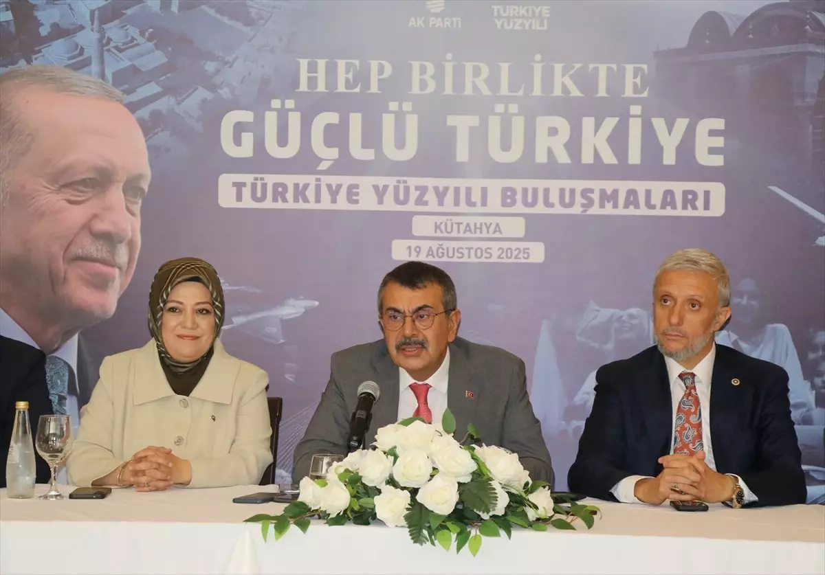 Bakan Tekin, Kütahya'da 'Türkiye Yüzyılı Buluşmaları' programında konuştu Açıklaması
