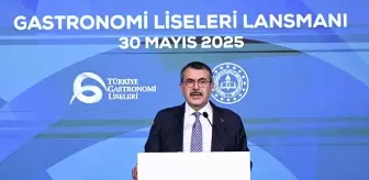 Bakan Tekin, 'Türkiye Gastronomi Liseleri Projesi' tanıtım programında konuştu Açıklaması