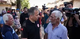 Bakan Yerlikaya, İzmir Ödemiş'te orman yangınından etkilenen mahalleleri ziyaret etti Açıklaması