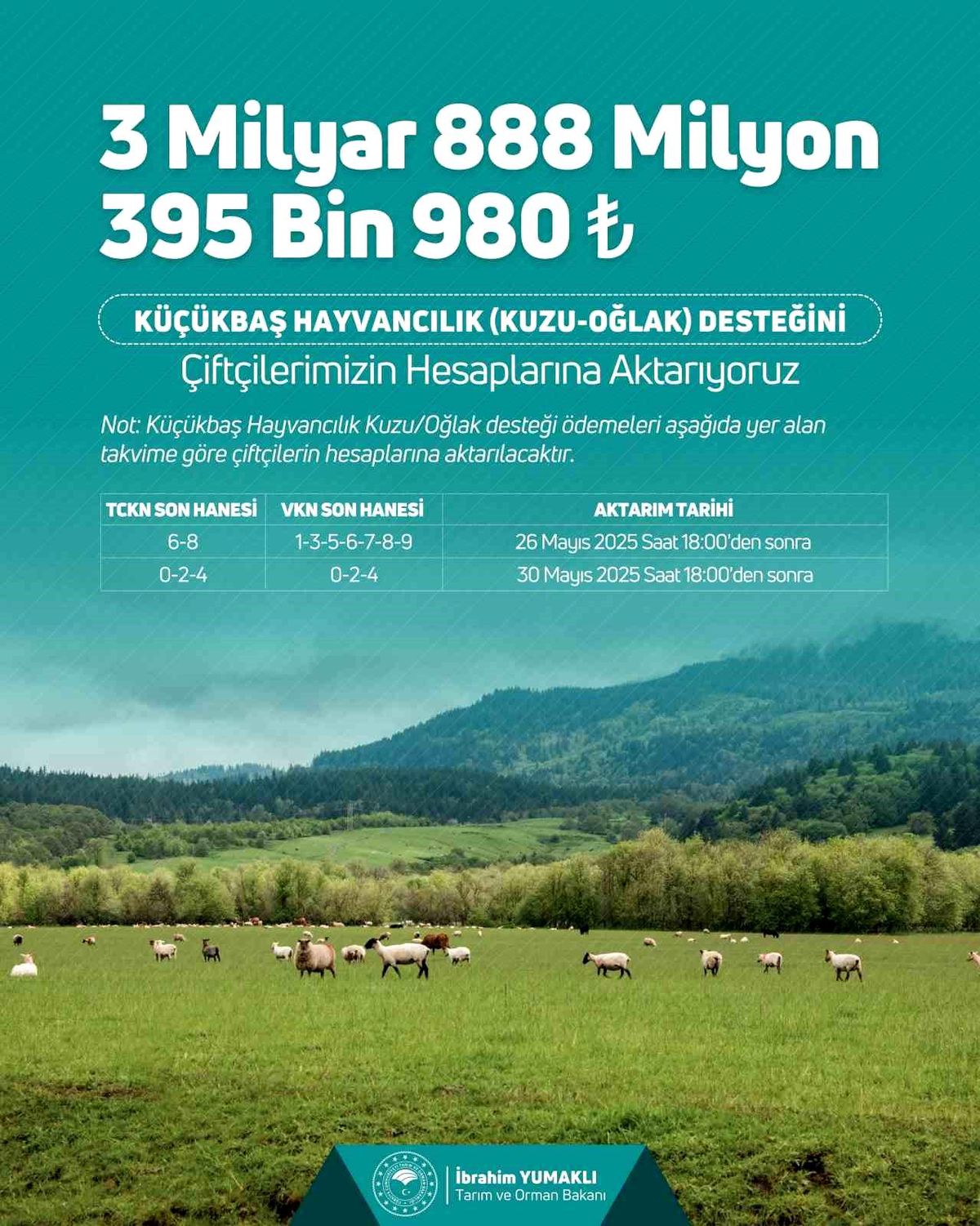 Küçükbaş Hayvancılık Destek Ödemeleri Başladı