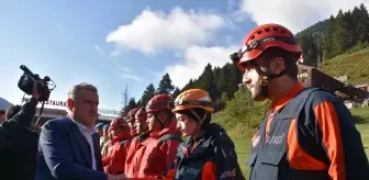 Bakanlar Uraloğlu ve Bak, ulaşıma açılan Ayder Yaylası'nda konuştu Açıklaması