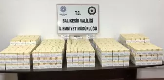 Balıkesir'de 125 Bin 800 Dolu Makaron Ele Geçirildi