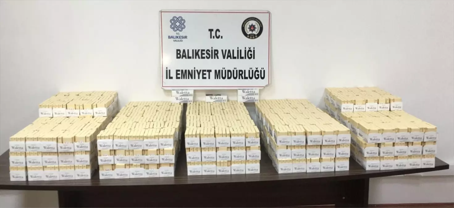 Balıkesir'de 125 Bin 800 Dolu Makaron Ele Geçirildi
