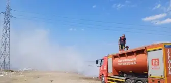 Edremit'te Katı Atık Depolama Alanında Yangın