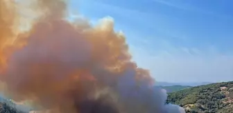 Kepsut'ta Kaza Yapan Kamyondan Yangın Çıktı, Havadan ve Karadan Müdahale Edildi