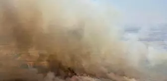 Balıkesir'in Kepsut İlçesinde Tarım Arazisinde Yangın