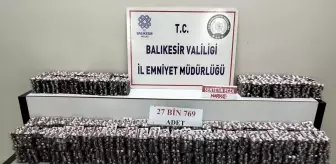 Burhaniye'de Uyuşturucu Operasyonu: 27 Bin Sentetik Hap Ele Geçirildi