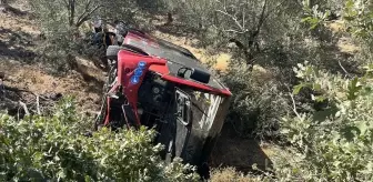 Burhaniye'de Halk Otobüsü Devrildi: 9 Yaralı