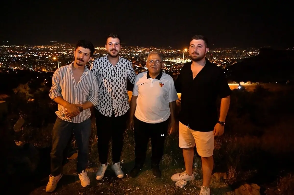 Büyükkılıç'tan Ali Dağı'nda Gece Yürüyüşü