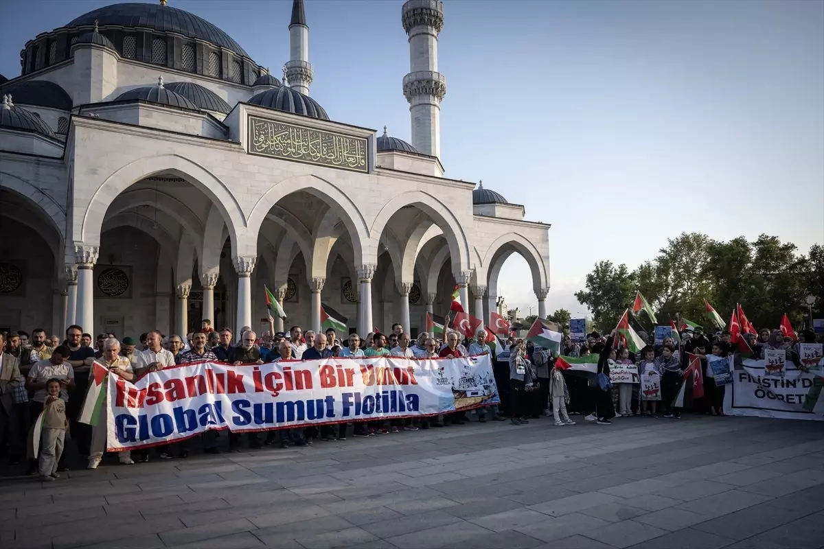 Filistin'e Destek İçin Başkentte Basın Açıklaması