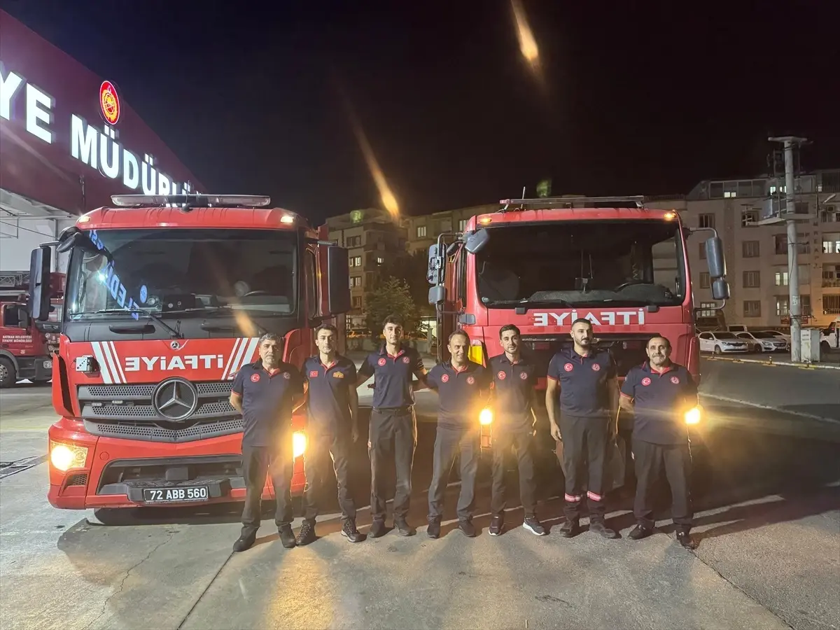 Batman Belediyesi İtfaiyesi Hatay'daki Orman Yangınlarına Müdahale İçin Gönderildi