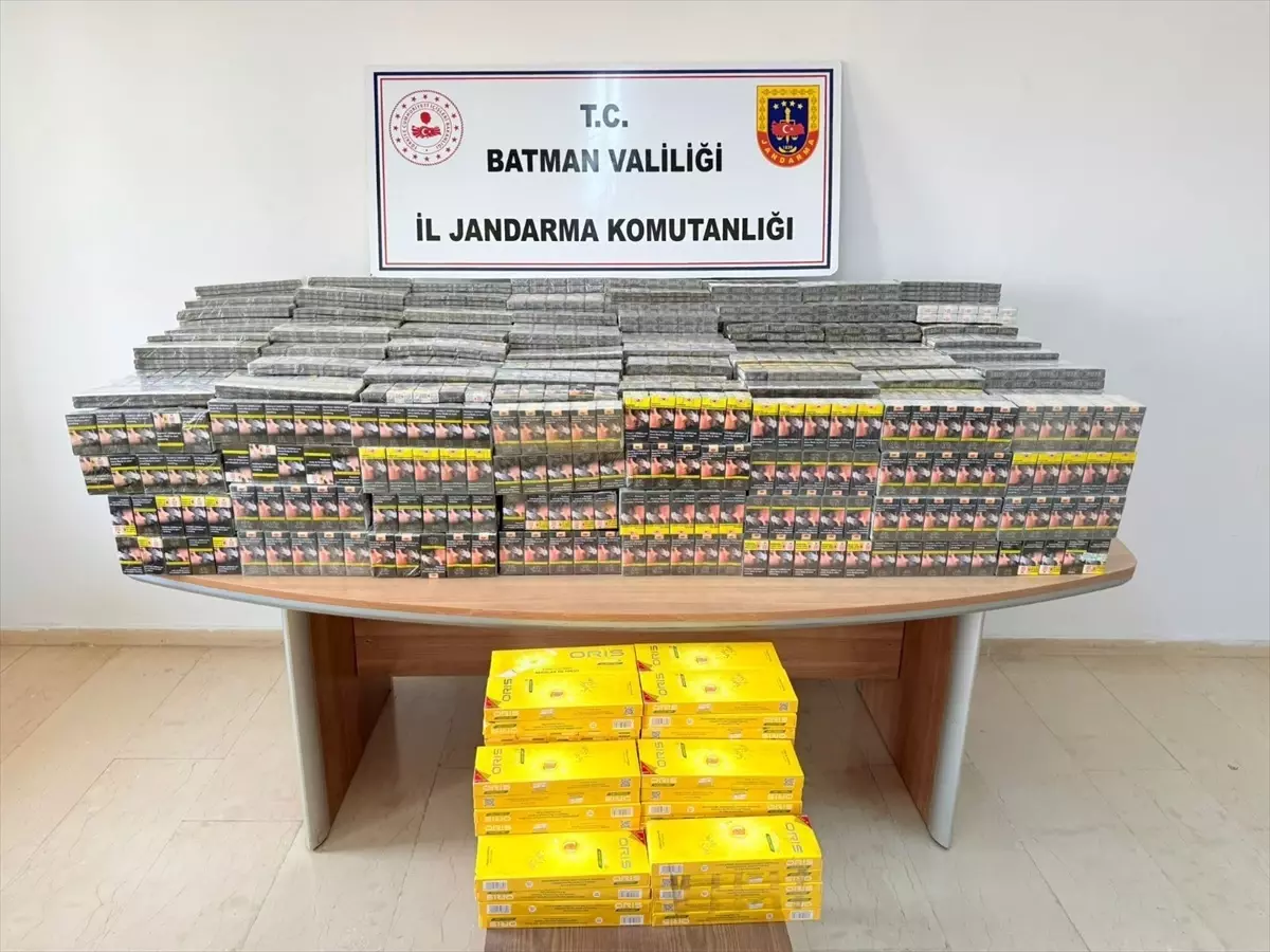 Batman'da 8 Bin 940 Paket Bandrolsüz Kaçak Sigara Ele Geçirildi