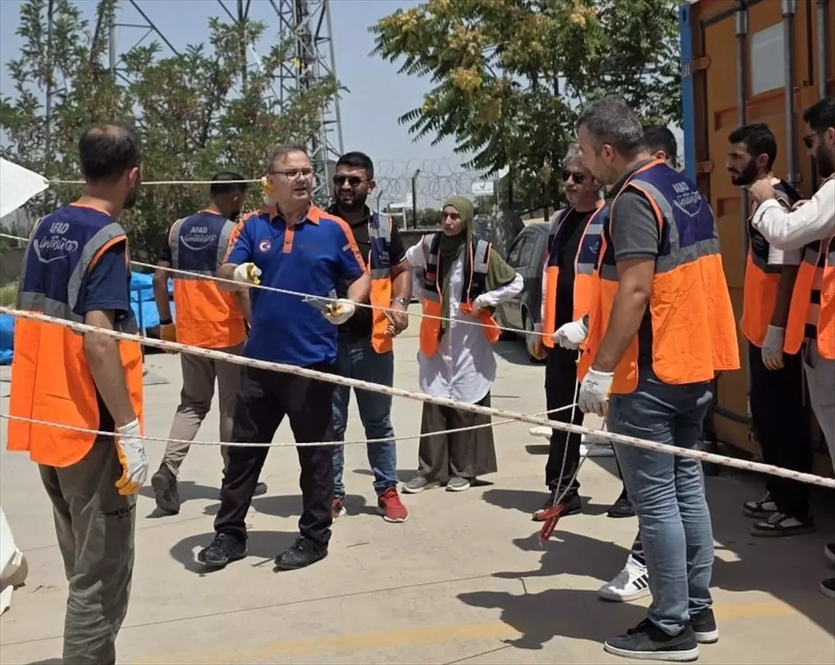 Batman'da AFAD Gönüllüleri için Saha Eğitimi Düzenlendi