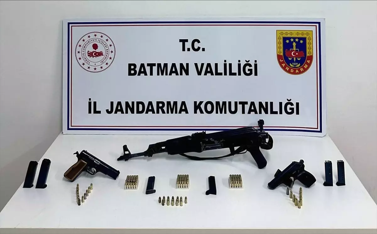 Batman'da Silah Bulunan Zanlı Tutuklandı