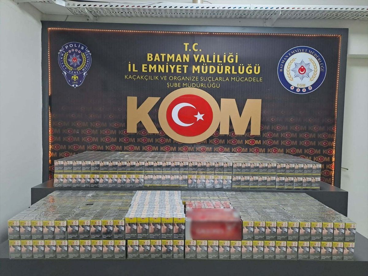 Batman'da Tankerde 4 Bin 600 Paket Kaçak Sigara Ele Geçirildi