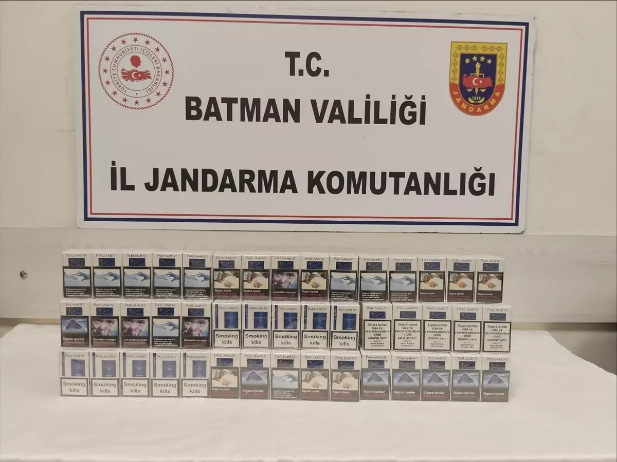 Hasankeyf'te Gümrük Kaçağı 3 Bin 88 Paket Sigara Ele Geçirildi