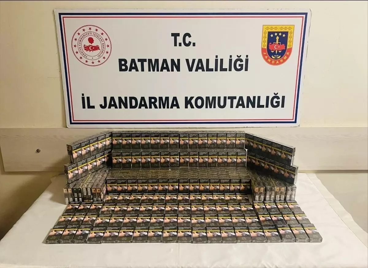 Batman'da Gümrük Kaçağı 422 Paket Sigara Ele Geçirildi
