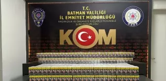 Batman'da 5 Bin 240 Paket Gümrük Kaçağı Sigara Ele Geçirildi