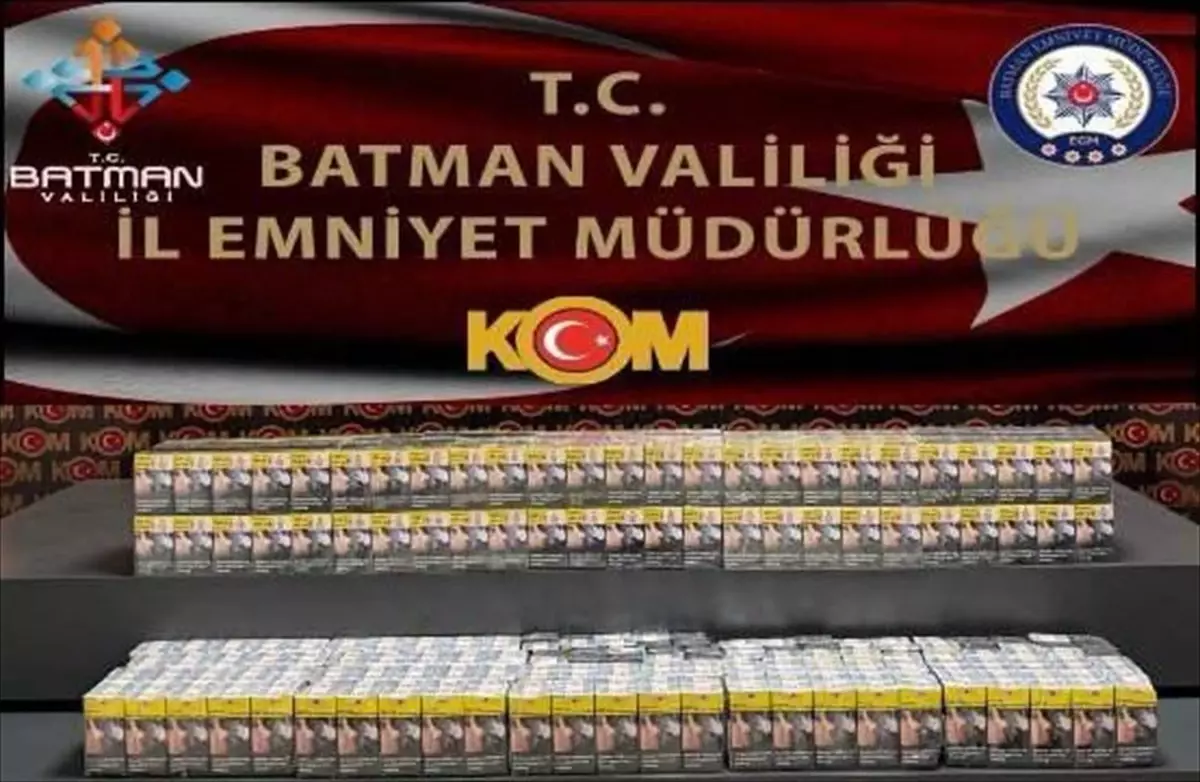 Batman'da Bin Paket Gümrük Kaçağı Sigara Ele Geçirildi