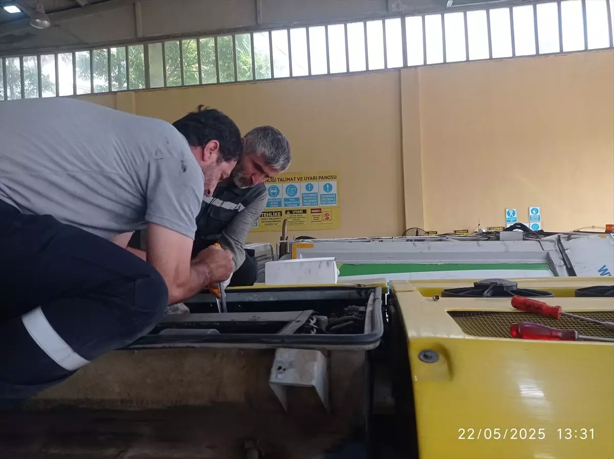 Batman'da Halk Otobüslerinin Klimaları Bakımda