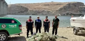 Batman'da Yasa Dışı Balık Avında Hayalet Ağ Ele Geçirildi