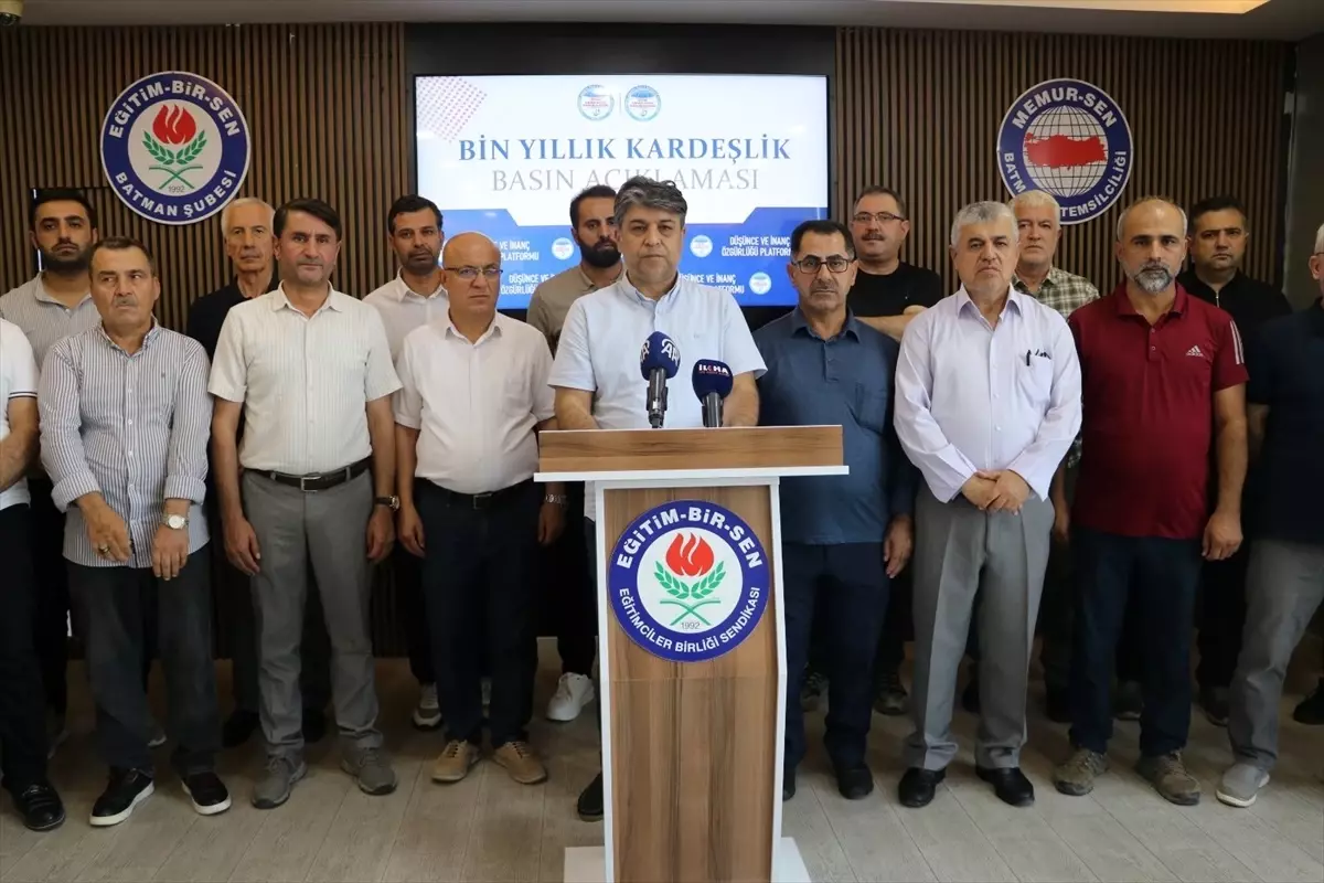 Batman'da 'Terörsüz Türkiye' Süreci Üzerine Açıklama Yapıldı