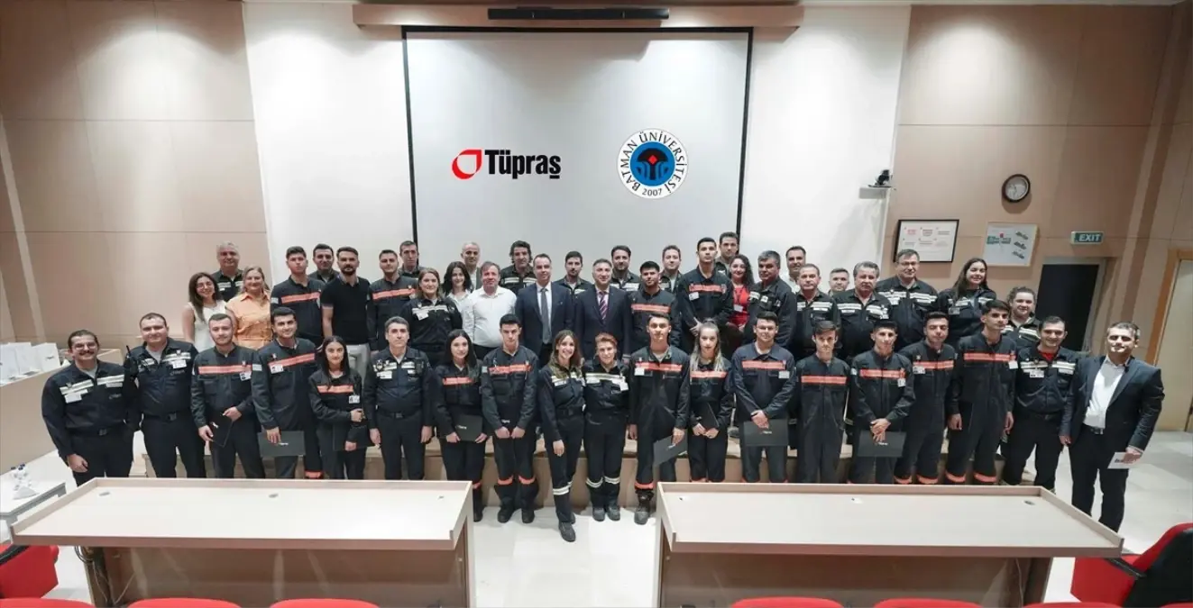 Batman Üniversitesi ve Tüpraş'tan Staj Programı Tamamlandı