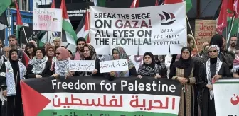 Berlin'de Filistin'e Destek Gösterileri