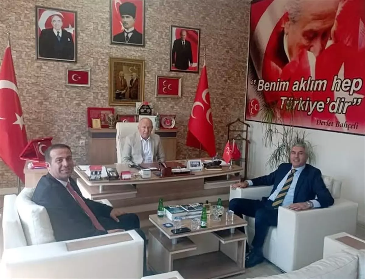 Beypazarı Kaymakamı Ünal Coşkun'dan MHP İlçe Başkanı Erdoğan Orhan'a Ziyaret