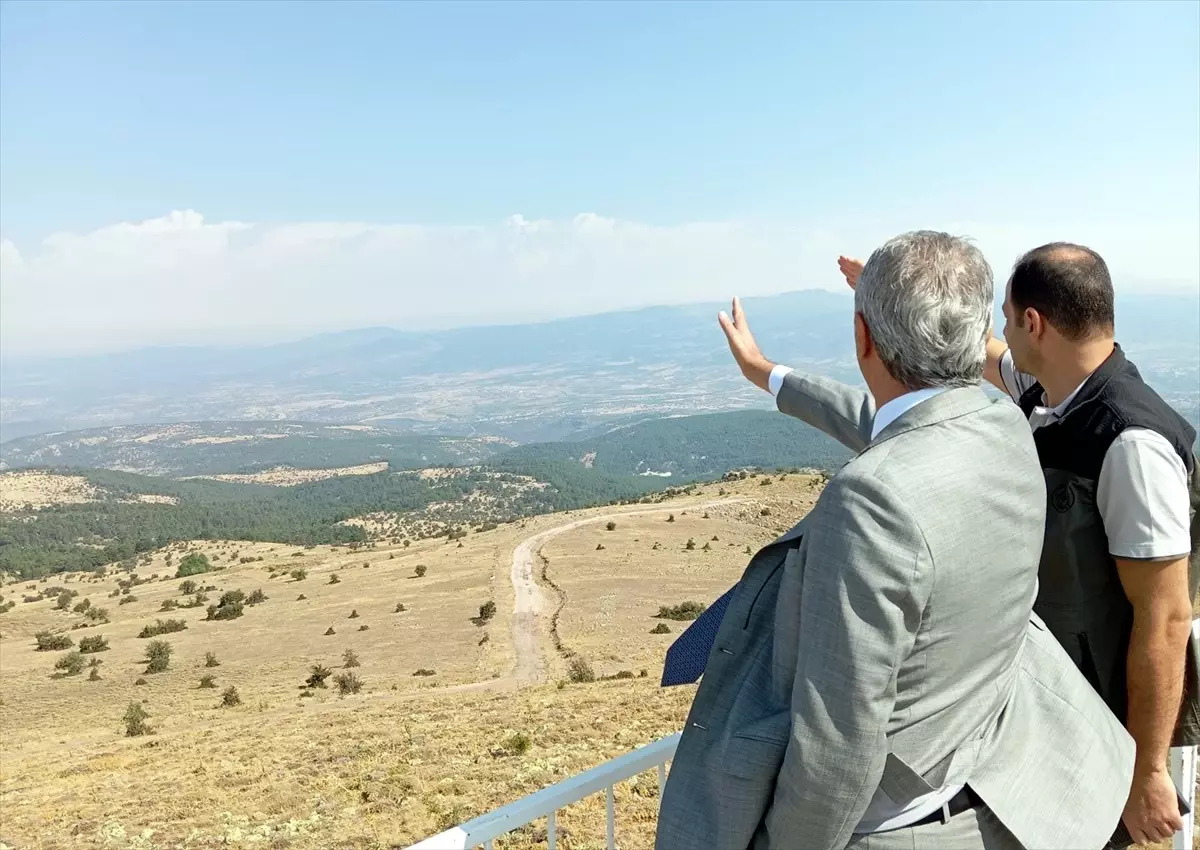 Beypazarı Kaymakamı Yangın Gözetleme Kulesini İnceledi