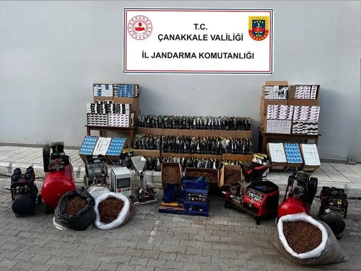 Çanakkale Biga'da Kaçakçılık Operasyonu: 62 Kilogram Tütün Ele Geçirildi