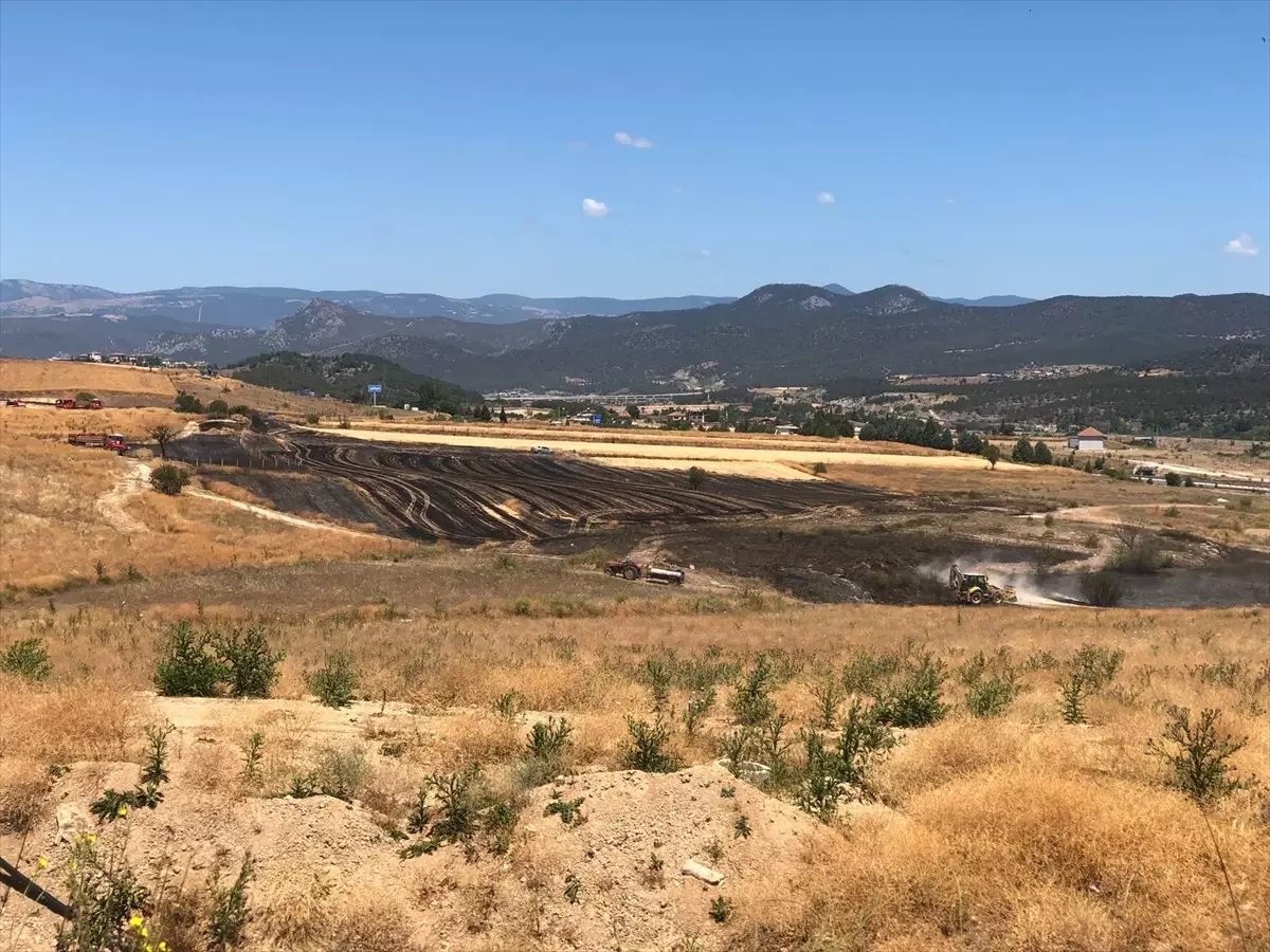 Bilecik'te Anız Yangını Kontrol Altına Alındı