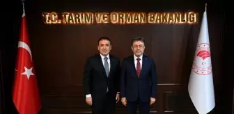 Bilecik Valisi Faik Oktay Sözer, Tarım ve Orman Bakanı İbrahim Yumaklı'yı Ziyaret Etti