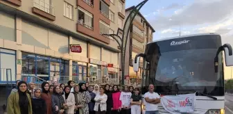 Çanakkale İçin 42 Kız Öğrenci Uğurlandı