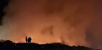 Bingöl'de Çöp Dökme Alanında Yangın Çıktı