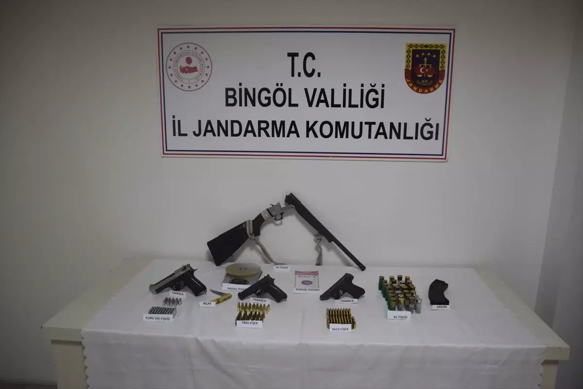 Bingöl'de Silah ve Uyuşturucu Operasyonu: Şüpheli Gözaltında