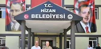 Jandarma Komutanı Tombul'dan Hizan Belediye Başkanı Şam'a Veda Ziyareti