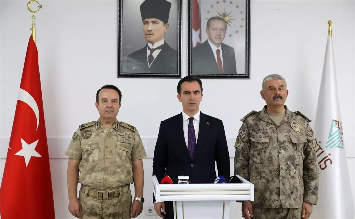 Bitlis'te Güvenlik ve Asayiş Raporu: Terörle Mücadele Devam Ediyor