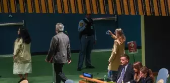 Netanyahu'nun BM Konuşması Protesto Edildi