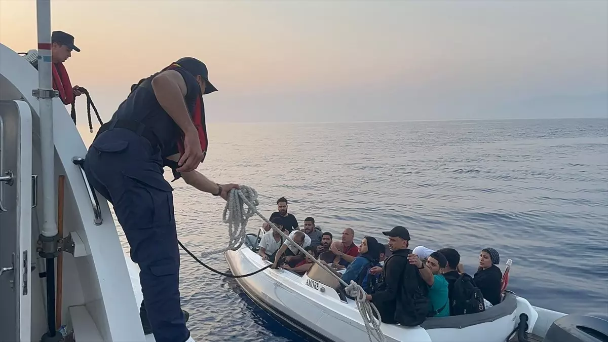 Bodrum Açıklarında Düzensiz Göçmenler Kurtarıldı