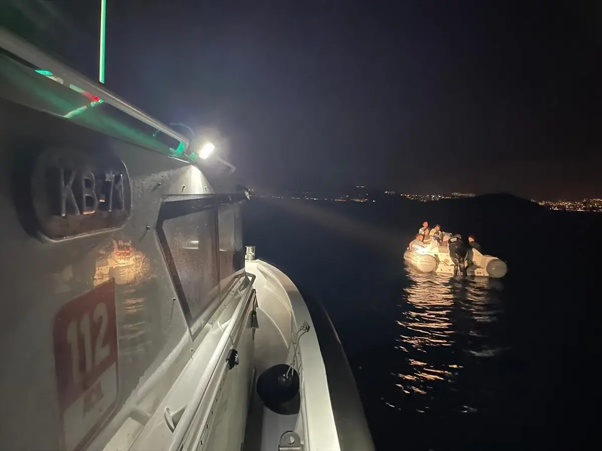 Bodrum Açıklarında 20 Düzensiz Göçmen Kurtarıldı