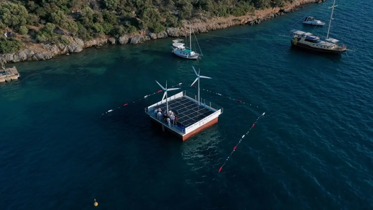 Bodrum'da Yüzer Deniz Suyu Arıtma Platformu Tanıtıldı