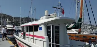 Bodrum'da Gezi Teknesinde Düşen Personel Yaralandı