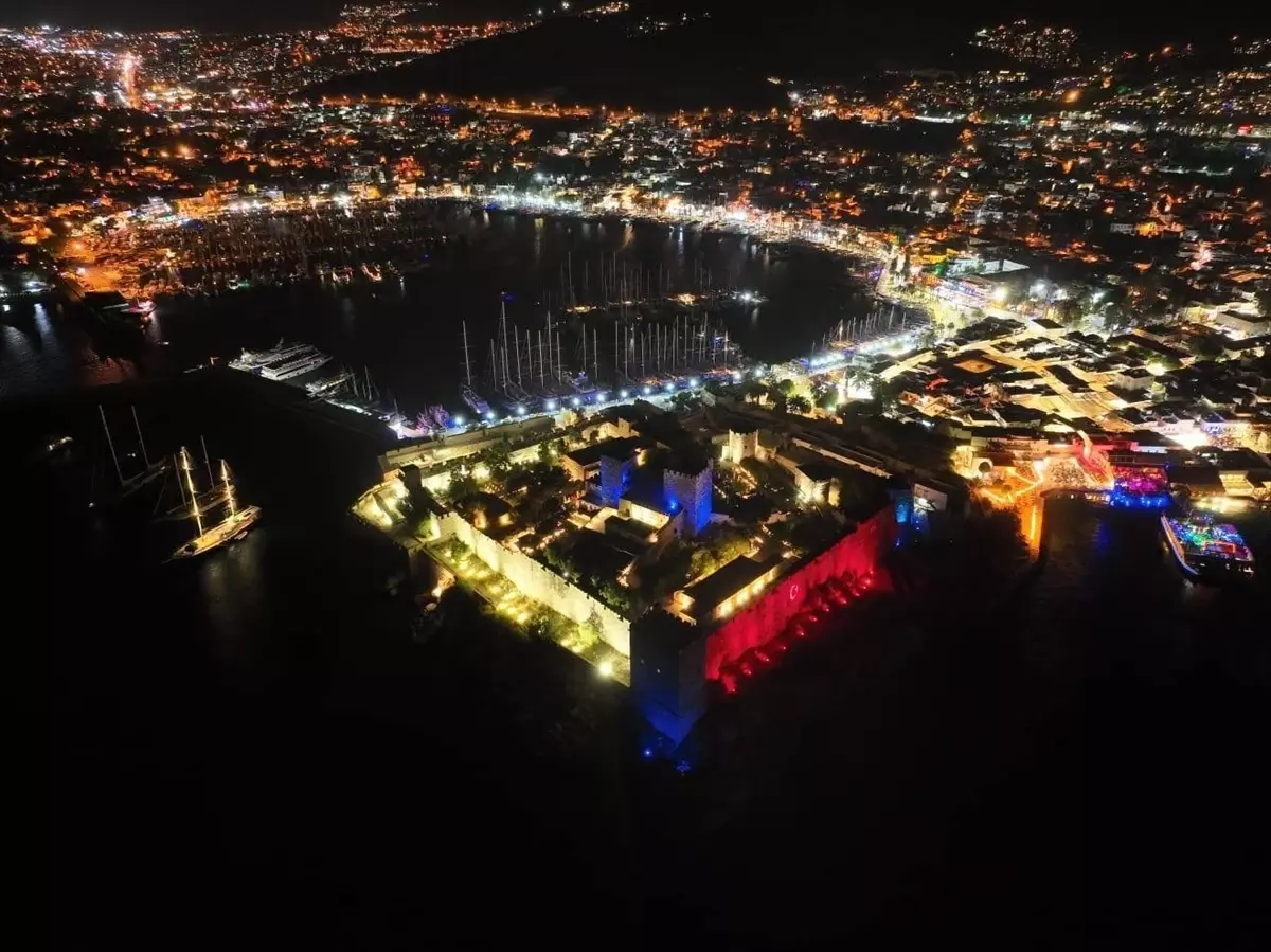 Bodrum Kalesi, Jandarma'nın 186. Yıl Dönümünde Işıklandırıldı