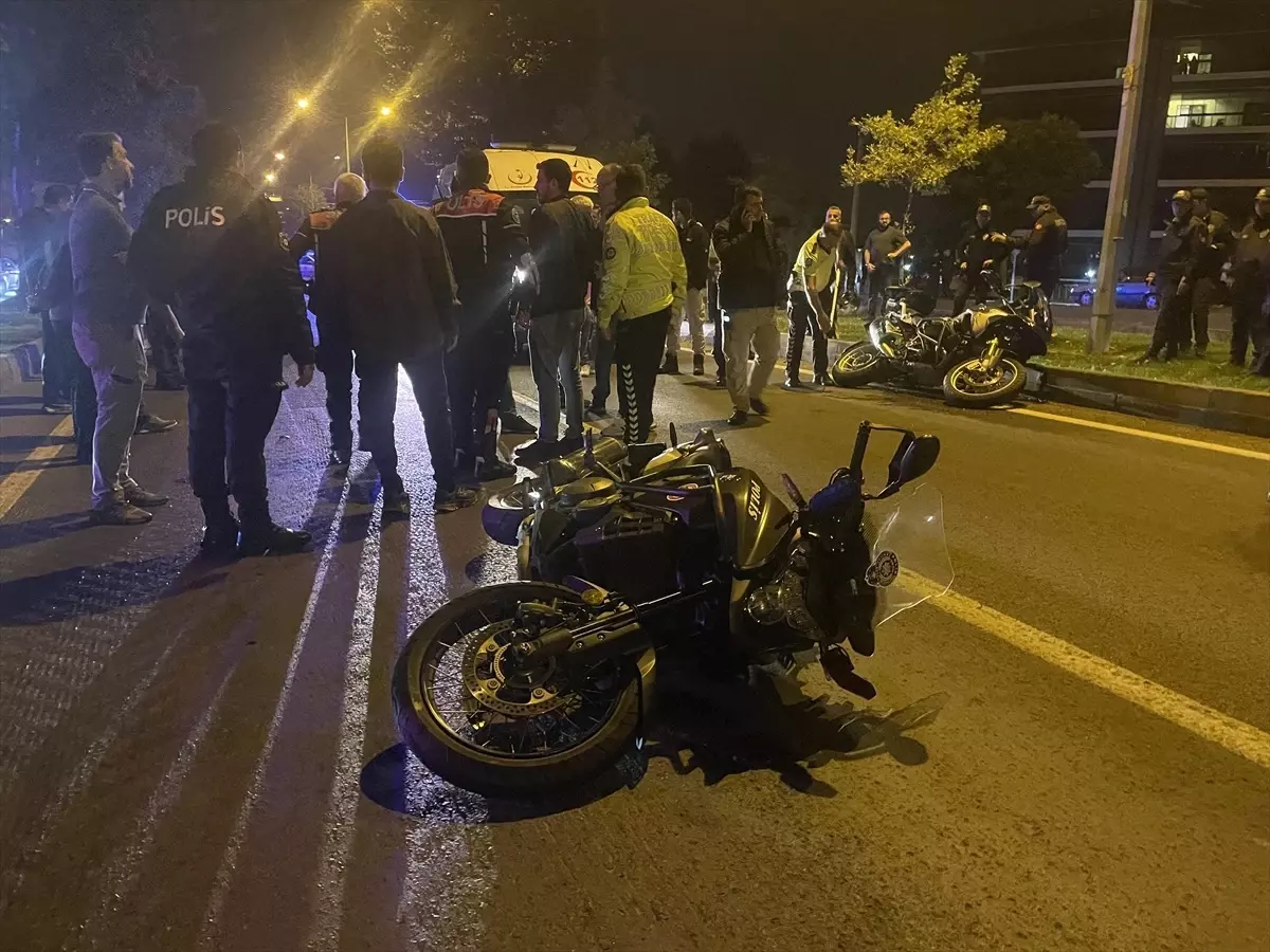 Bolu'da Motosiklet Kazasında 4 Yunus Polisi Yaralandı