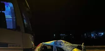 Bolu'da Kamyonla Çarpışan Otomobilin Sürücüsü Hayatını Kaybetti