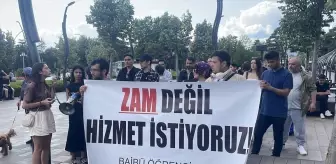 Bolu'da Öğrenciler Ulaşım Zammını Protesto Etti