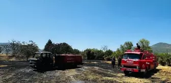 Bucak'ta Arazi Yangını İtfaiye Araçlarını Kullanmaz Hale Getirdi