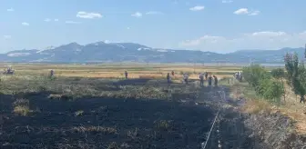 Burdur'da Yangın: Buğday Ekili 3 Dekar Arazi Zarar Gördü